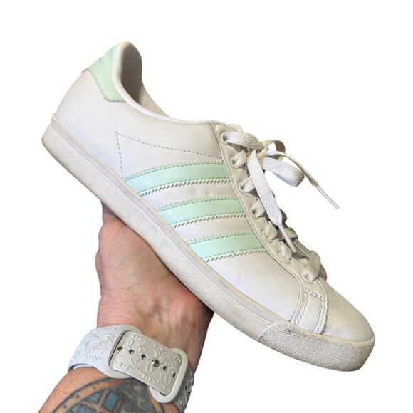 Adidas Leather Grand Court Cloudfoam Women’s Lifestyle Sneakers Size 8 - Picture 1 of 10